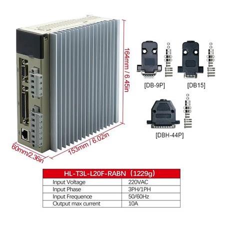 400 watt Servo Motor Seti 60ST-M01330 T3L-L20F-RABN